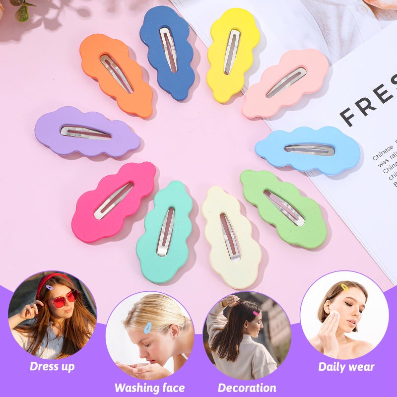Matwsec 20Pcs Candy Colored Snap Hair Clips for Girl, Cute Hair Clips for Infant Fine Hairs 2 Inch, Non Slip Barrettes Hairpin Accessories for Baby Girl Teens Toddler Kids - Image 3